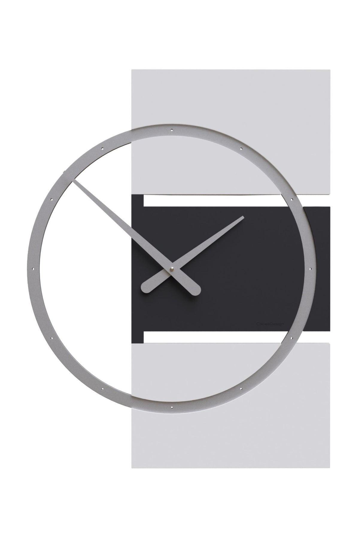 CalleaDesign Adam wall clock in Black finish
