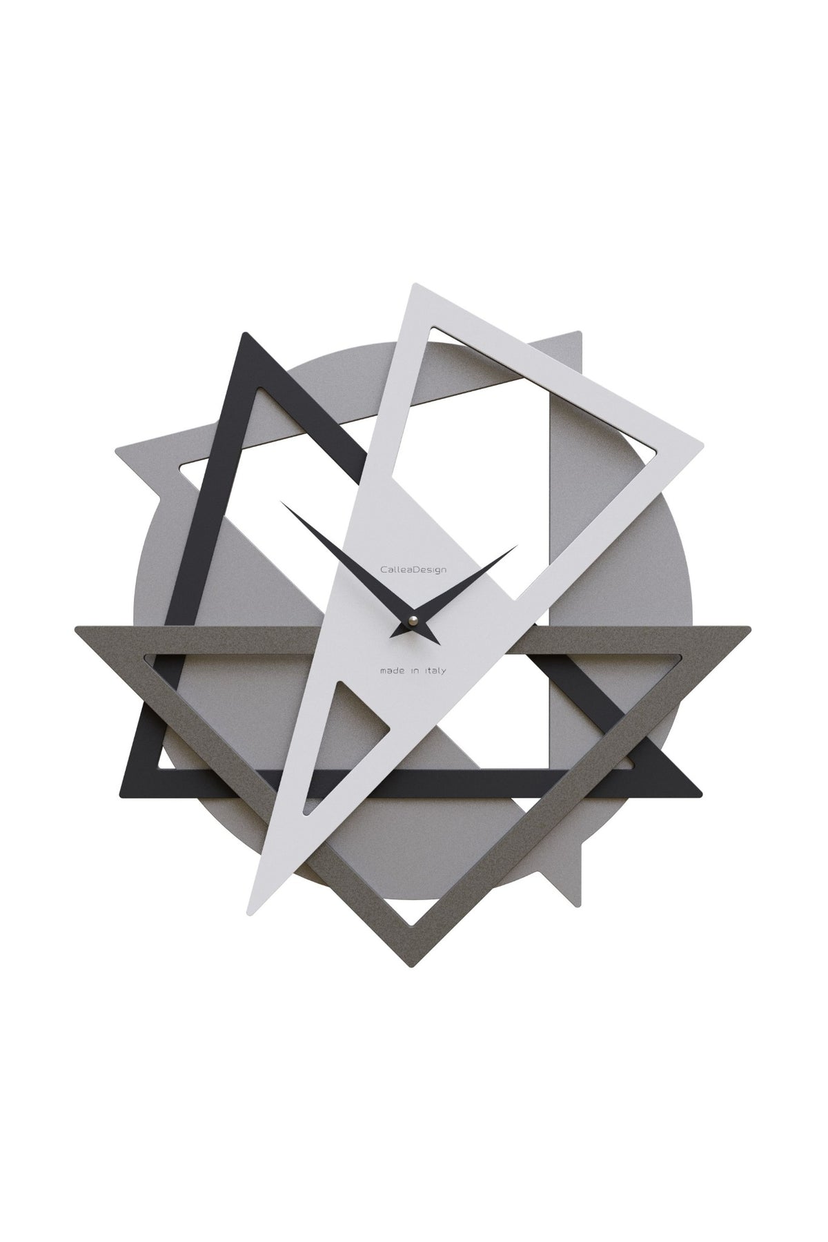 CalleaDesign Geolo wall clock in White finish