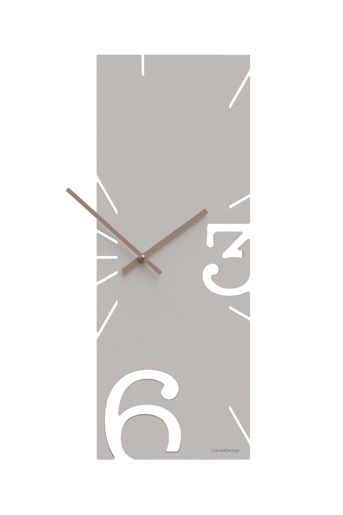 CalleaDesign Greg wall clock in Dove Grey finish