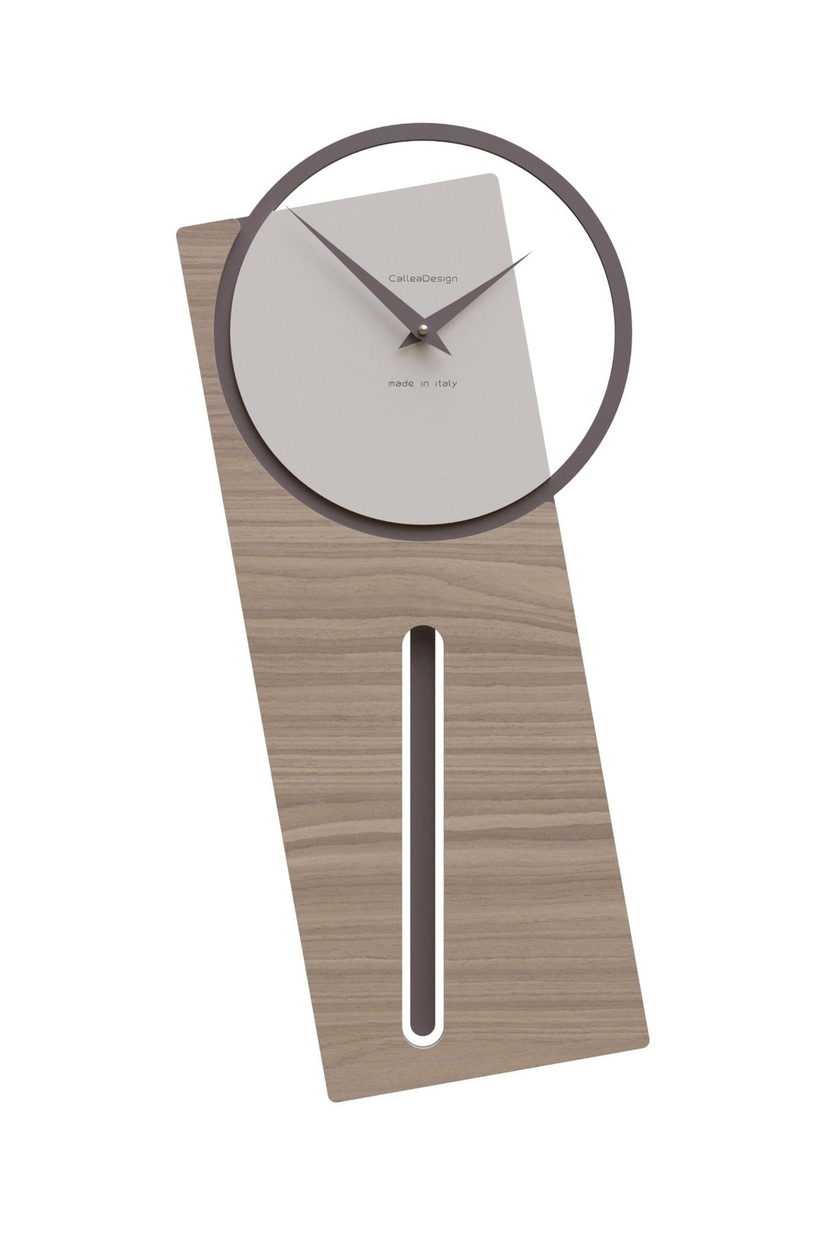 CalleaDesign Sherlock pendulum clock in Black Walnut finish