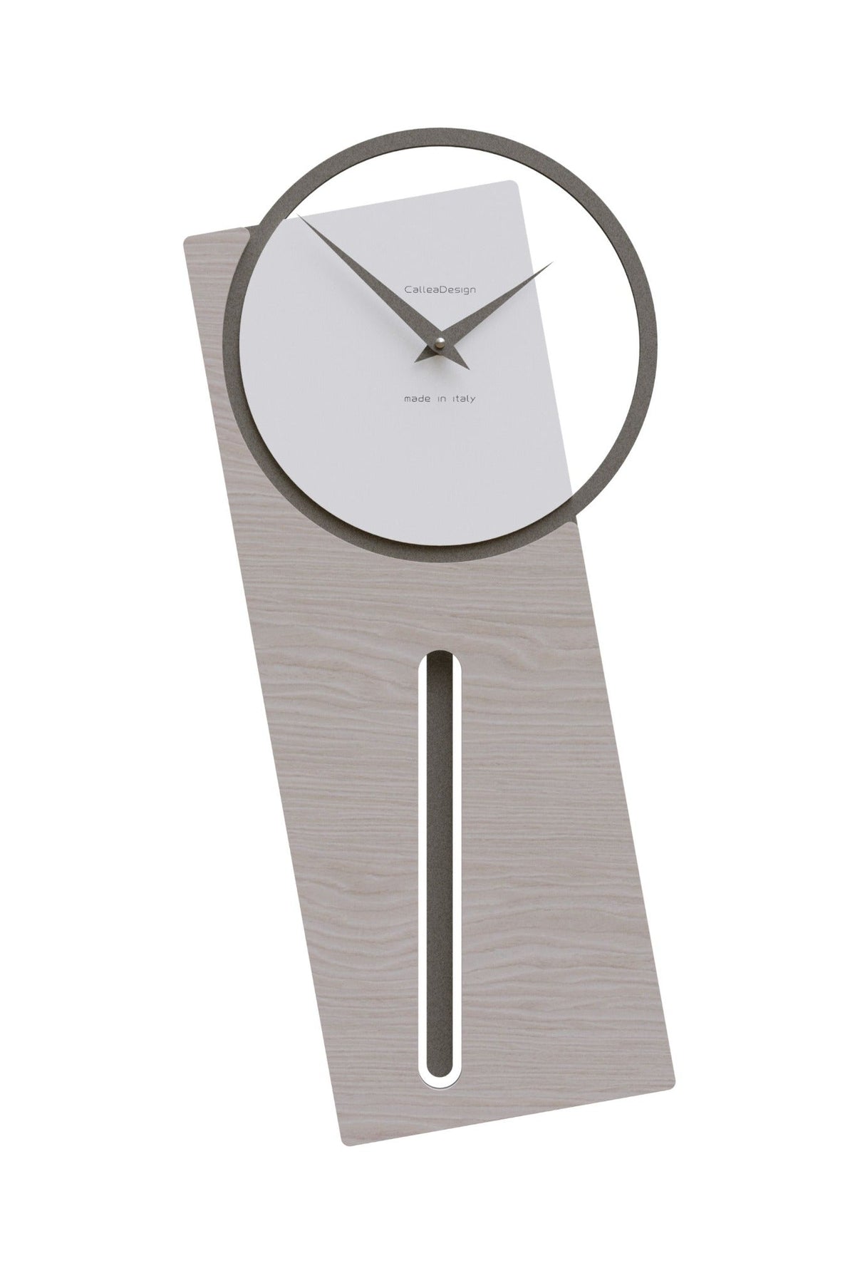 CalleaDesign Sherlock pendulum clock in Breeze Oak finish