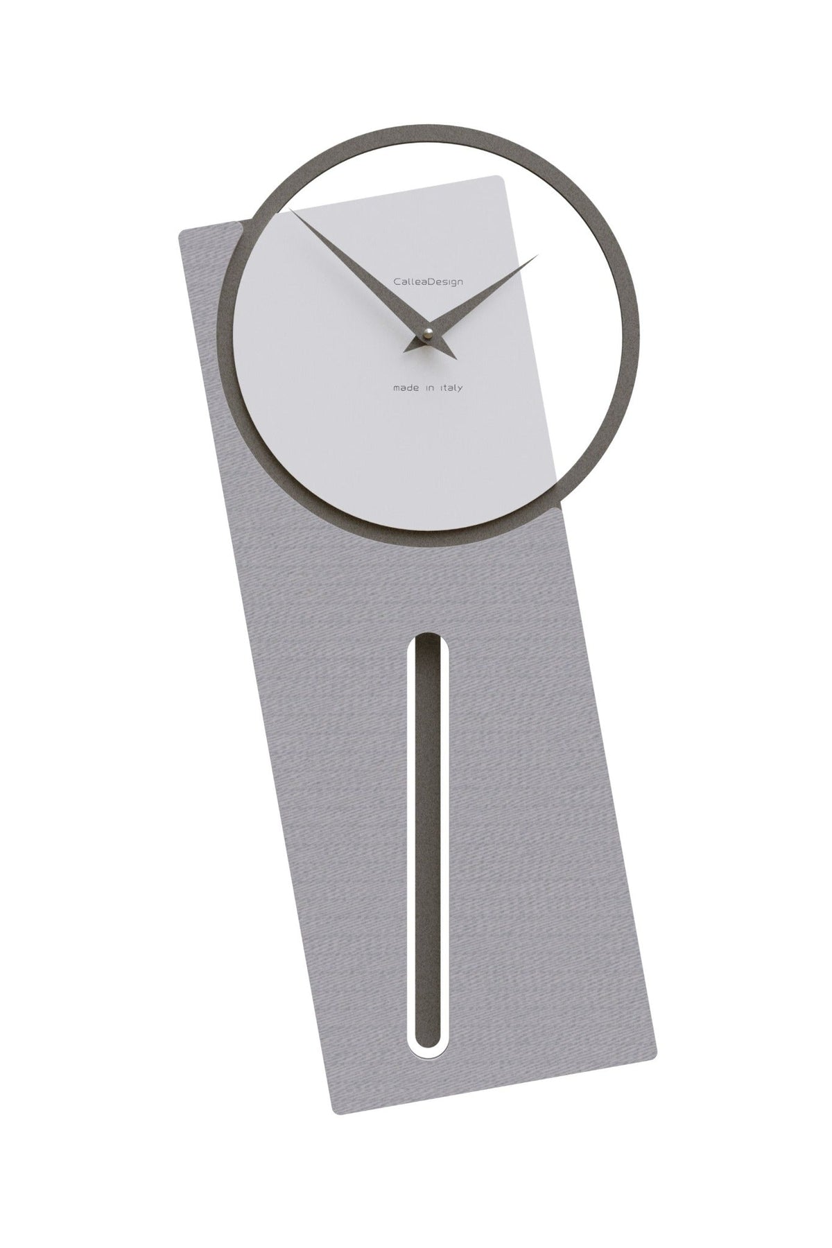 CalleaDesign Sherlock pendulum clock in Pinstripe finish