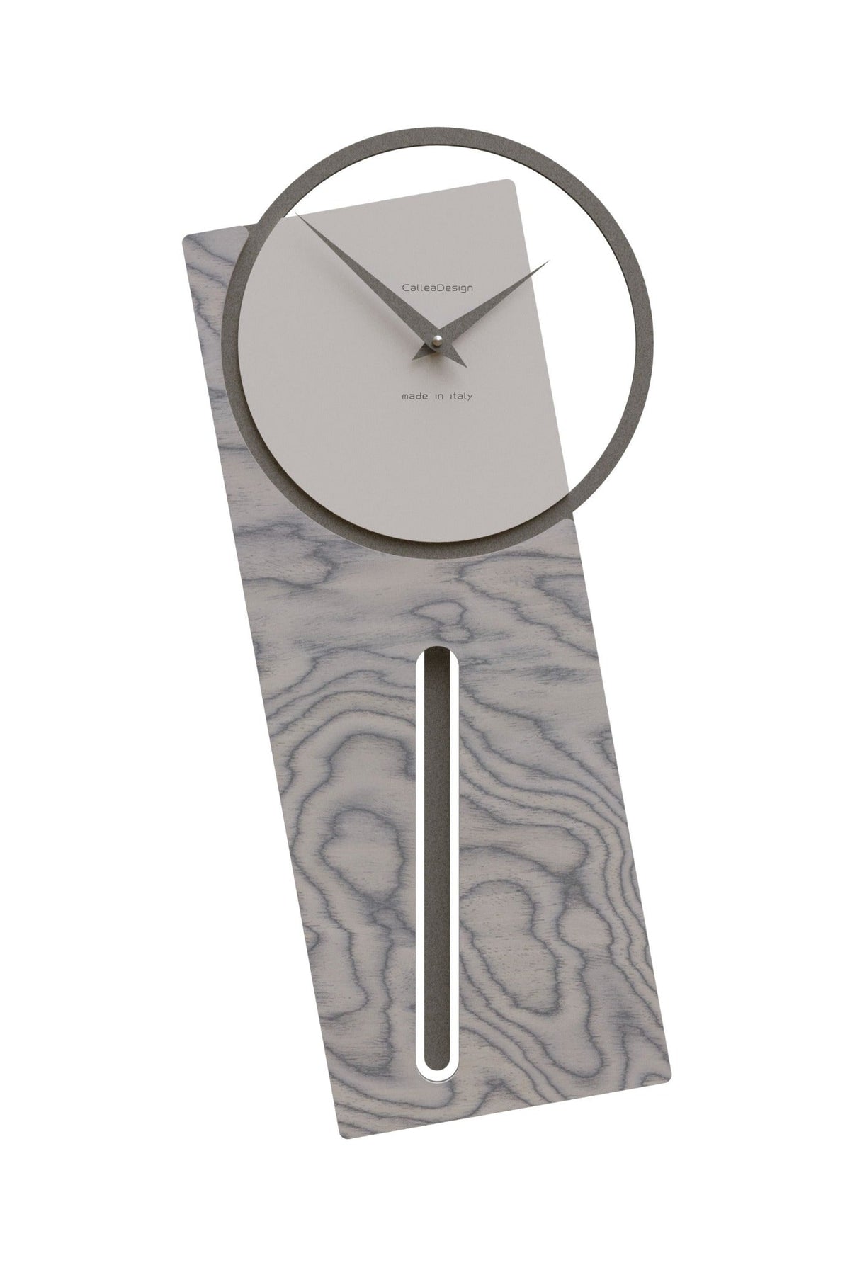 CalleaDesign Sherlock pendulum clock in Sottsass Grey finish