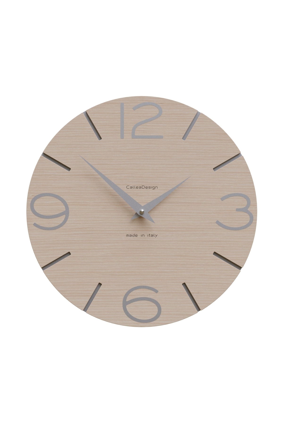 Horloge murale CalleaDesign Smile en finition Chêne décapé