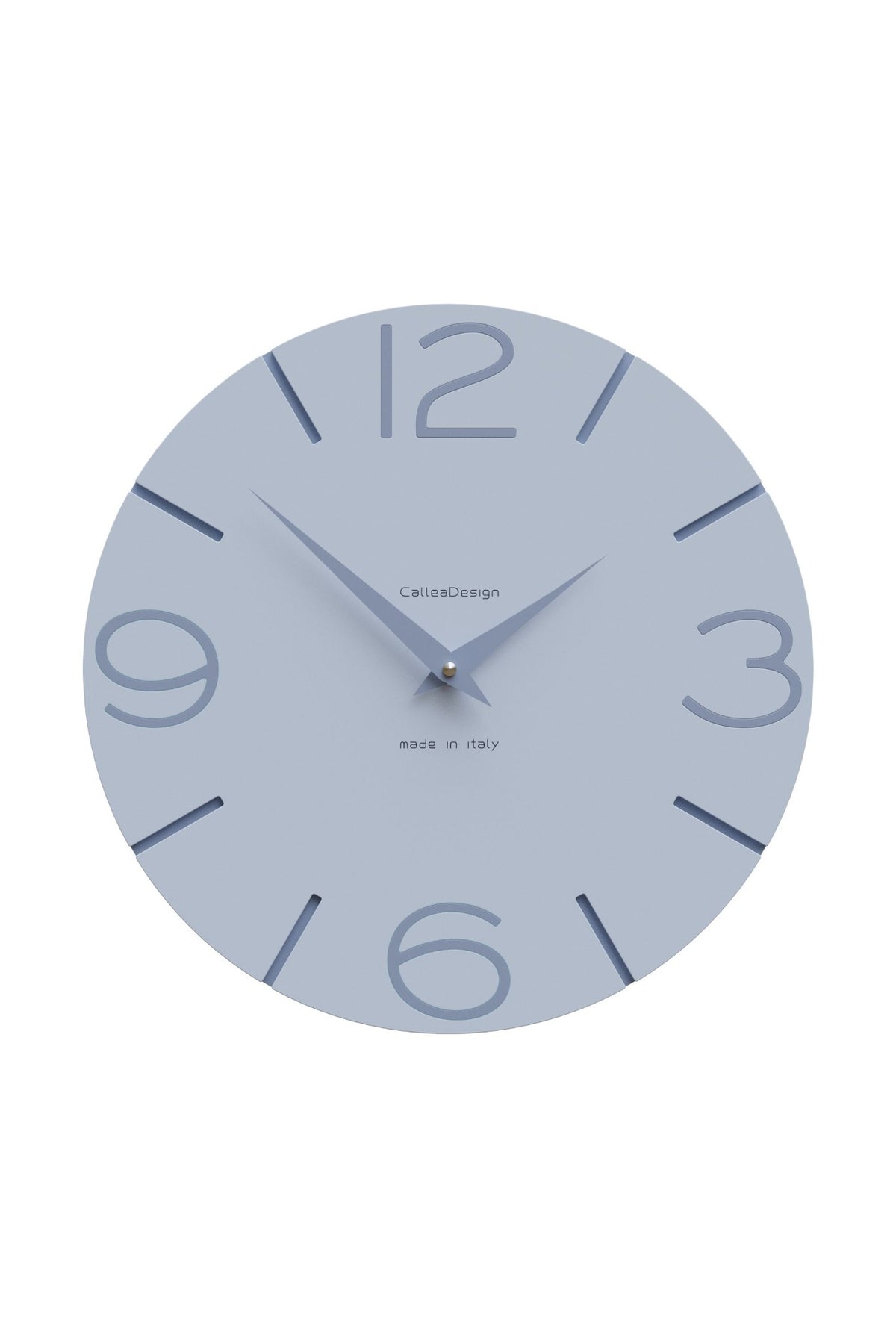 Horloge murale CalleaDesign Smile en finition Bleu poudré