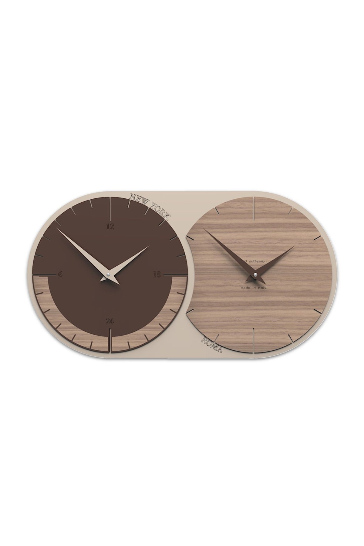World Clock 2 – Black Walnut finish