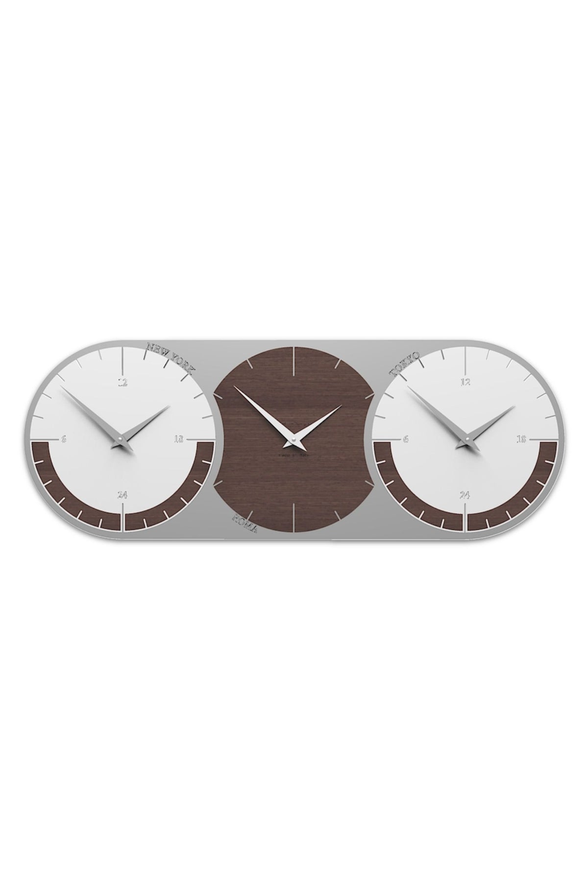 World Clock 3 – Wenge Oak finish