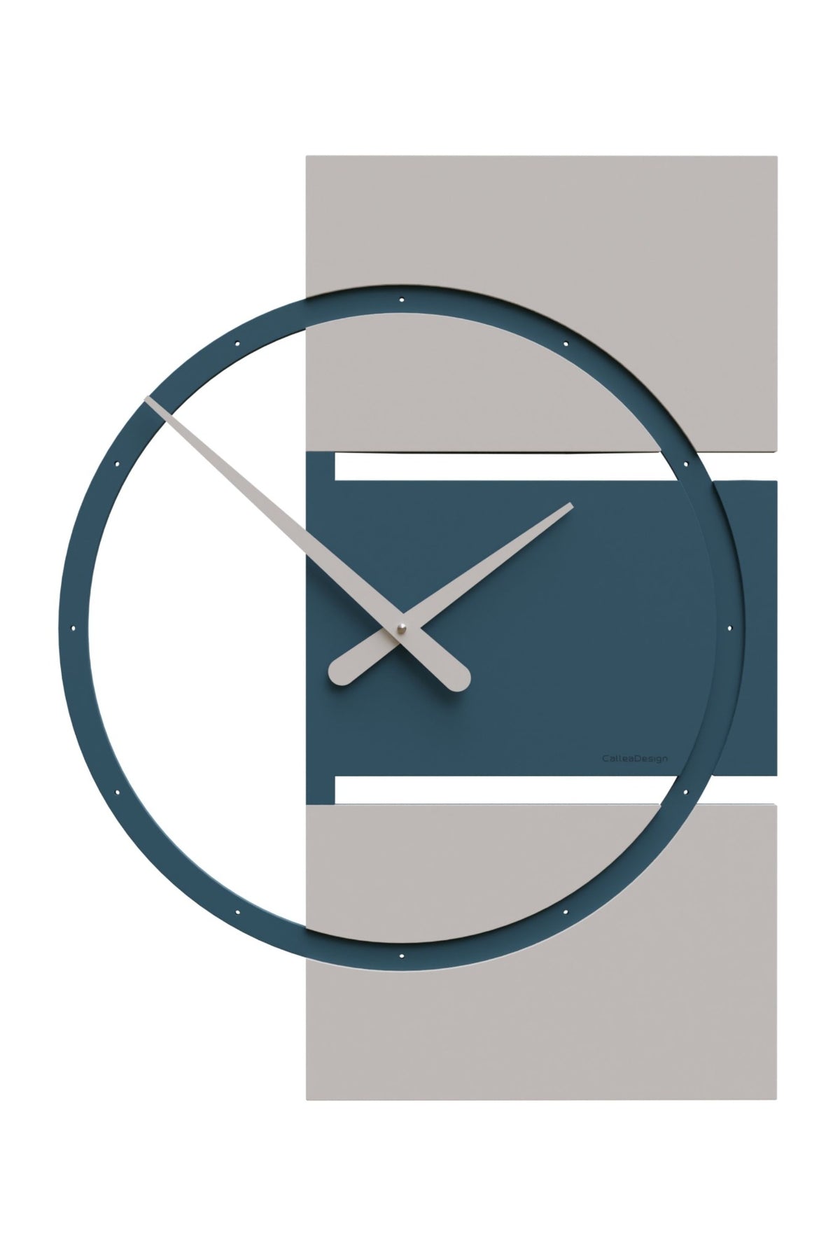 CalleaDesign Adam wall clock in Dark Teal finish