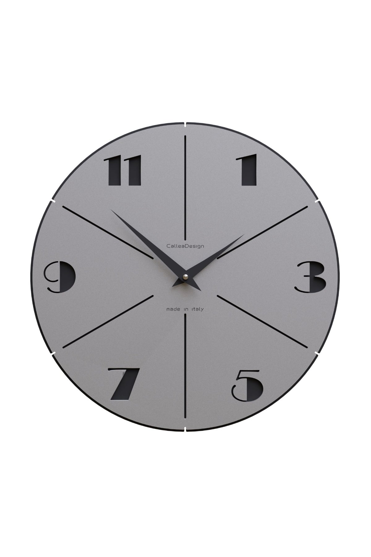 CalleaDesign Aurelio wall clock in Aluminium finish