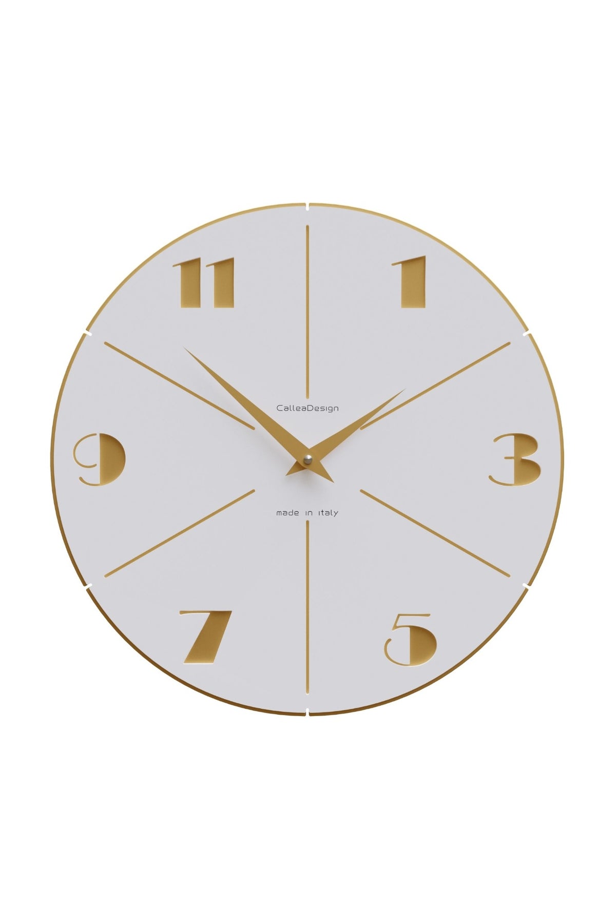 CalleaDesign Aurelio wall clock in White finish
