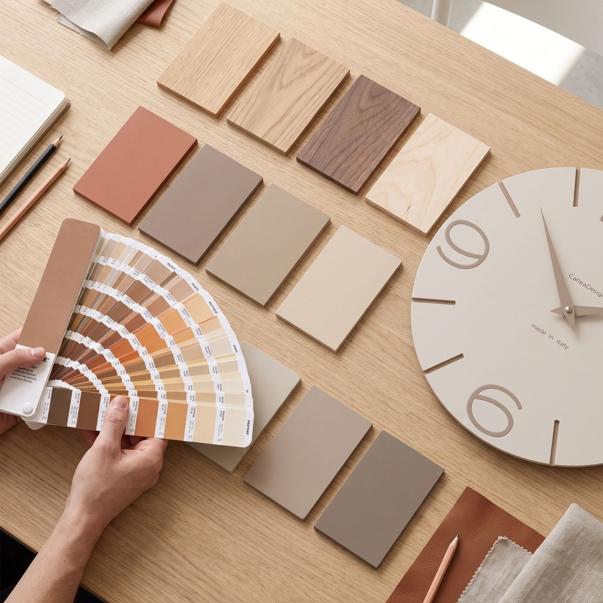 CalleaDesign colour and material selection in the Italian atelier
