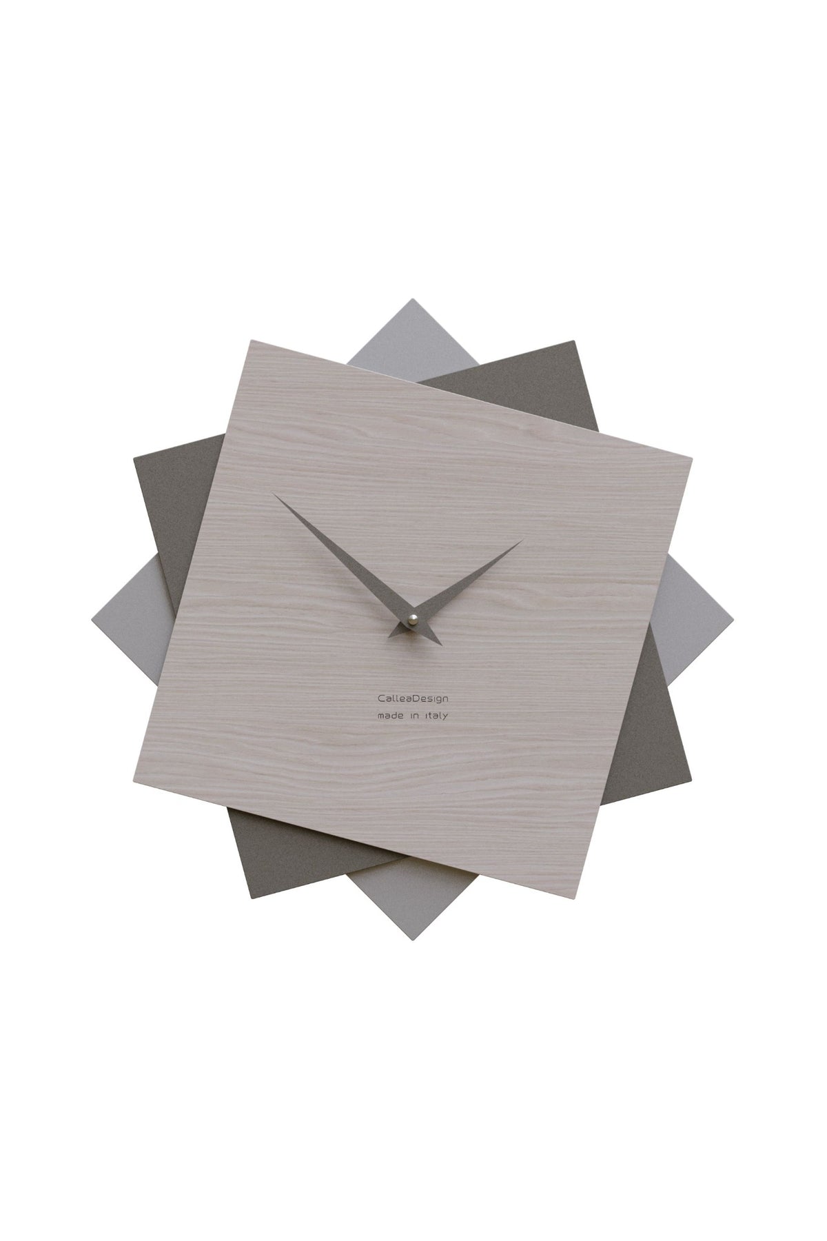 CalleaDesign Foy sculptural wall clock in Breeze Oak finish