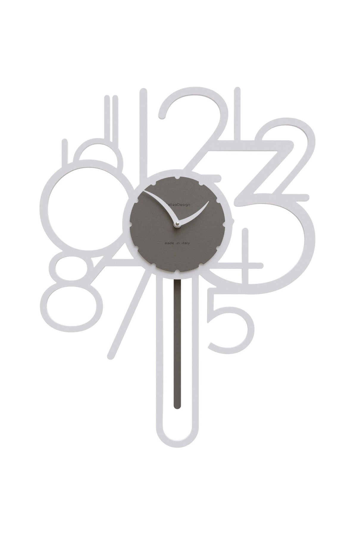 CalleaDesign Joseph pendulum clock in White finish