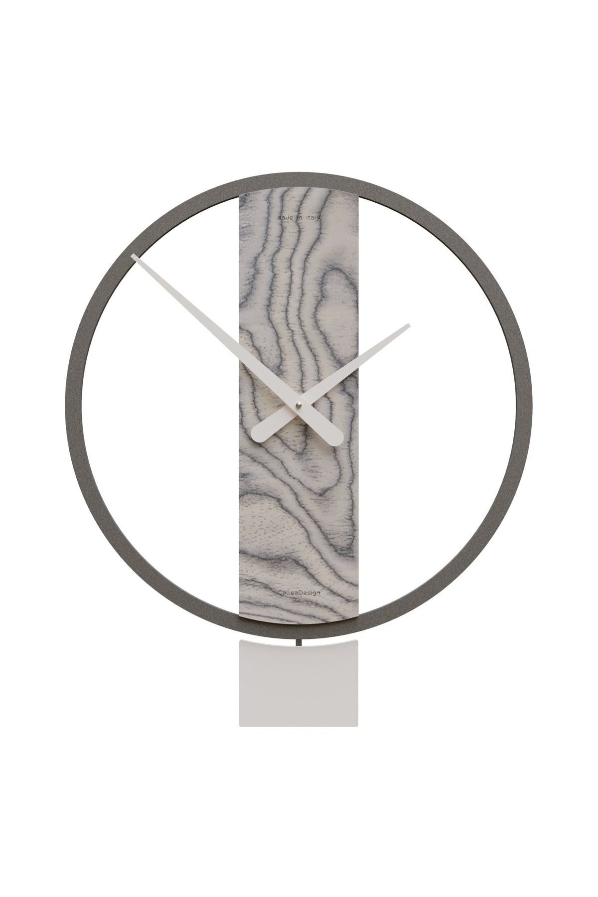 CalleaDesign Kurt pendulum wall clock in Grey Sottsass finish