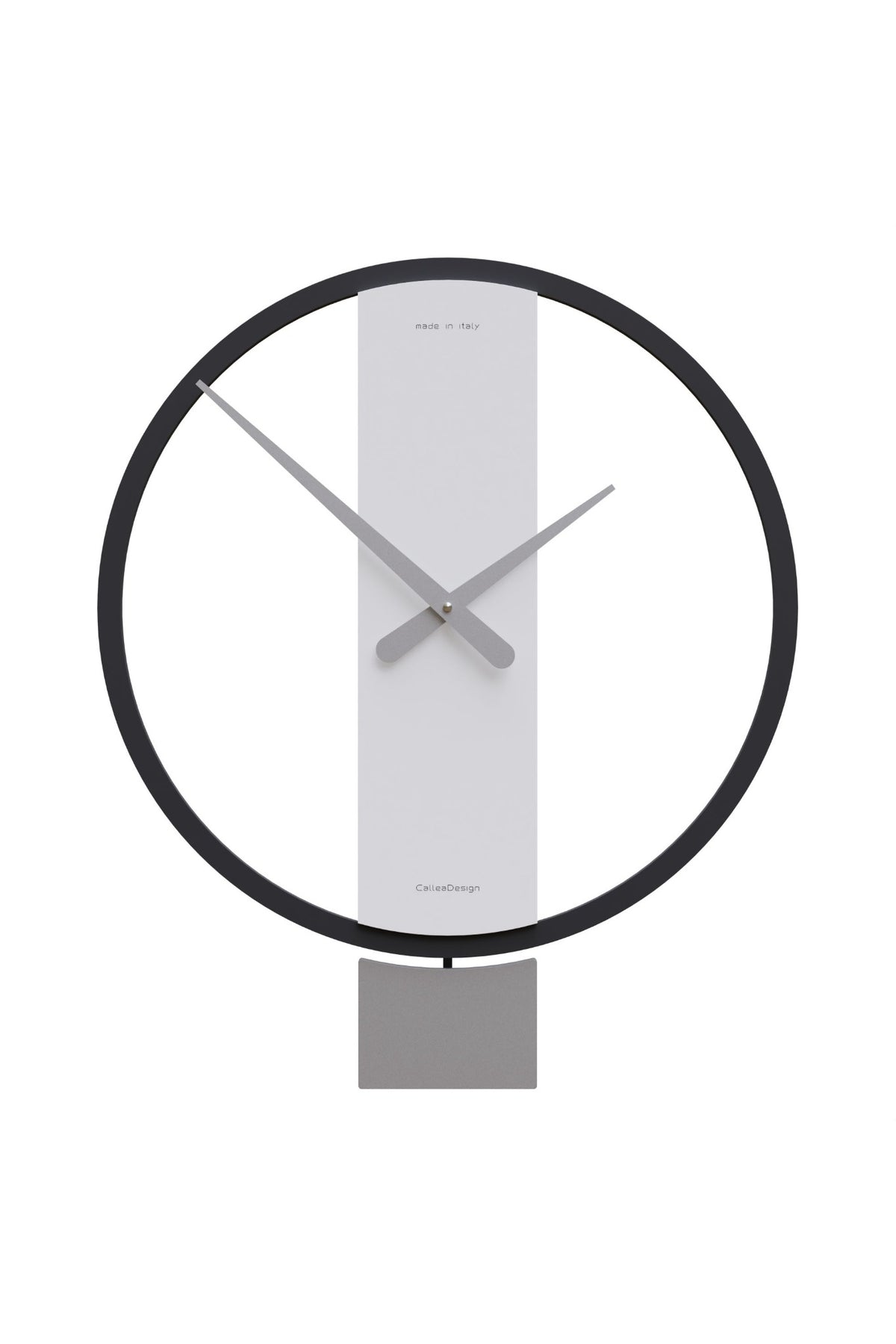 CalleaDesign Kurt pendulum wall clock in White finish