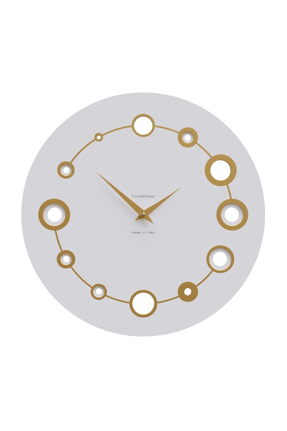 CalleaDesign Orbit wall clock in White finish