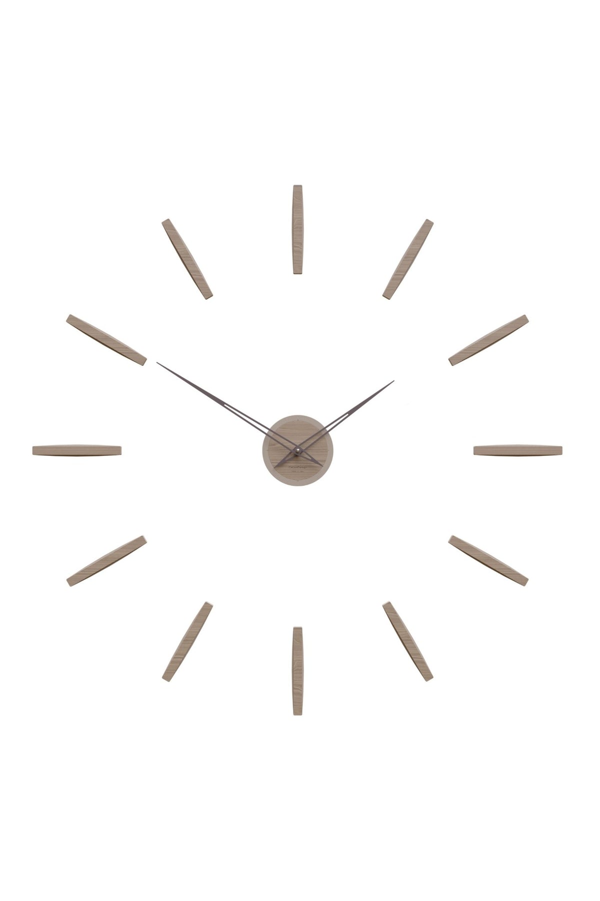 CalleaDesign Pinturicchio wall clock in Black Walnut finish