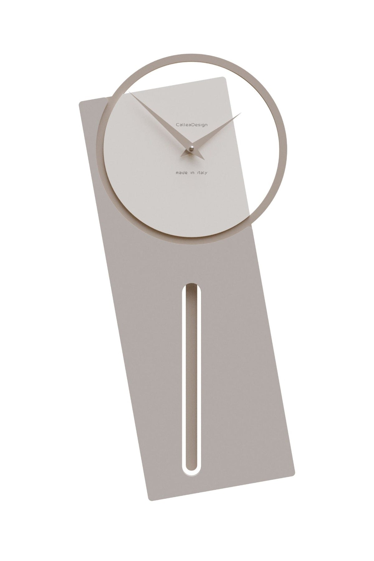 CalleaDesign Sherlock pendulum clock in Dove Grey finish