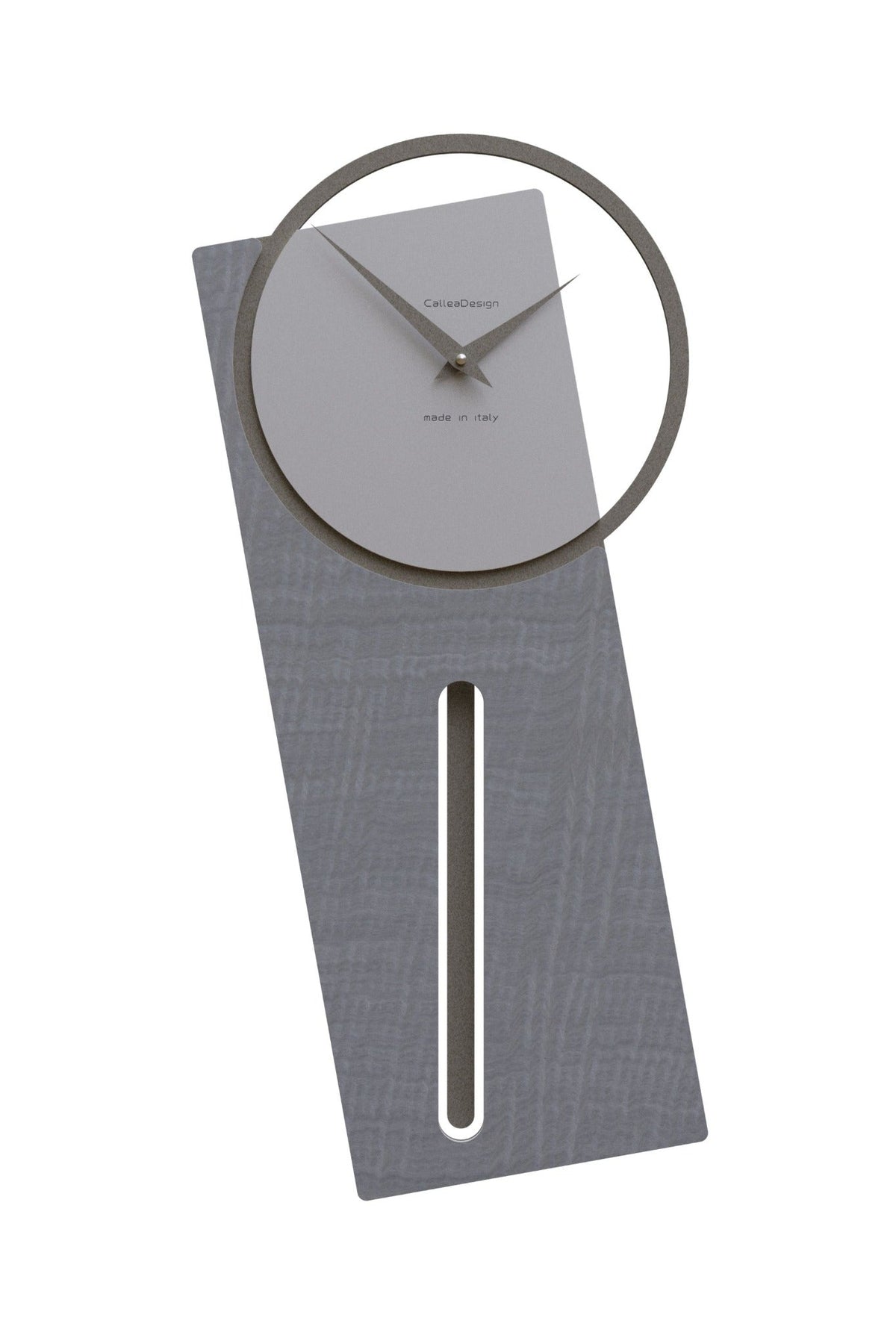 CalleaDesign Sherlock pendulum clock in Grey Burl finish