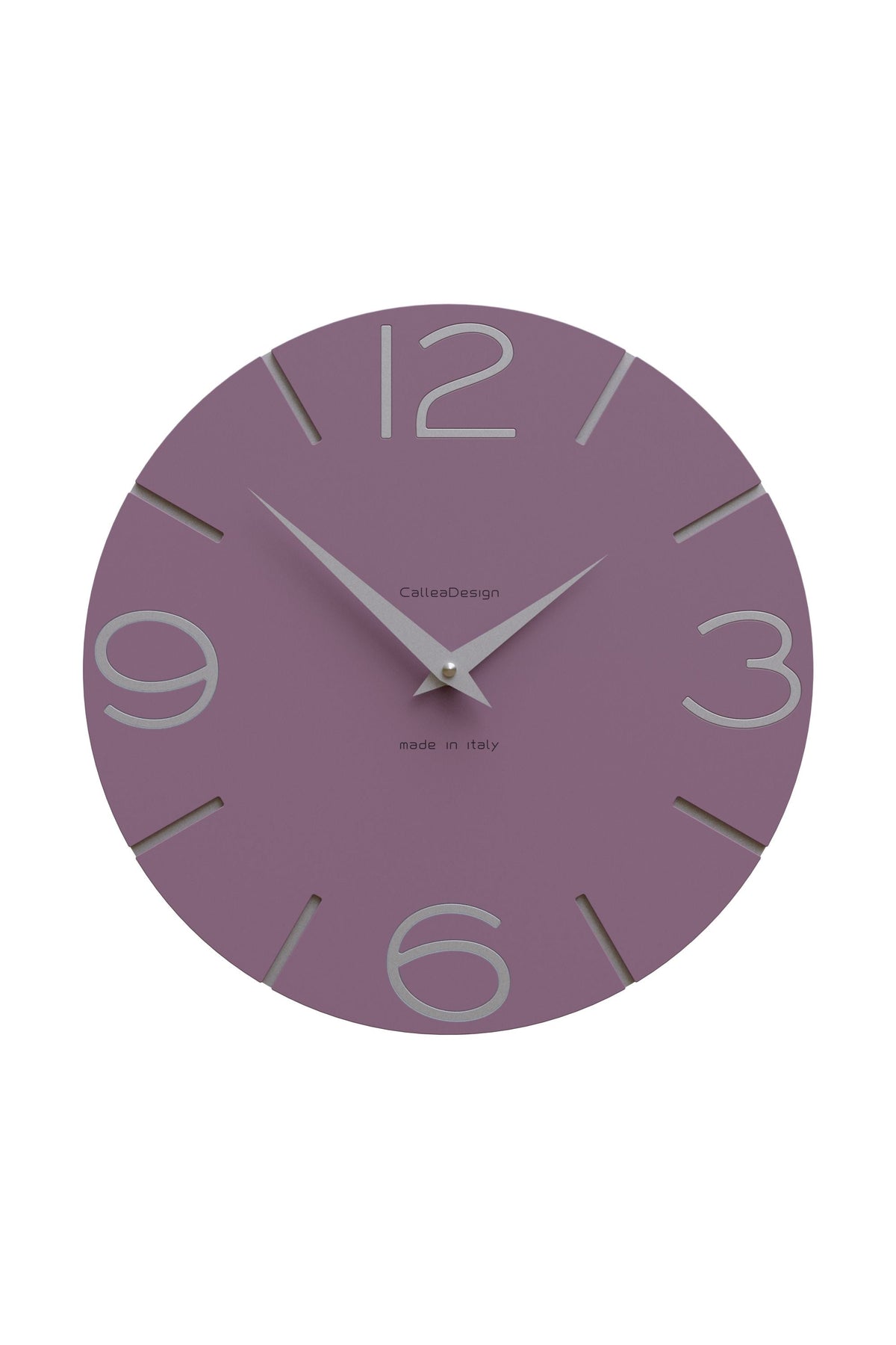 Horloge murale CalleaDesign Smile en finition Violet