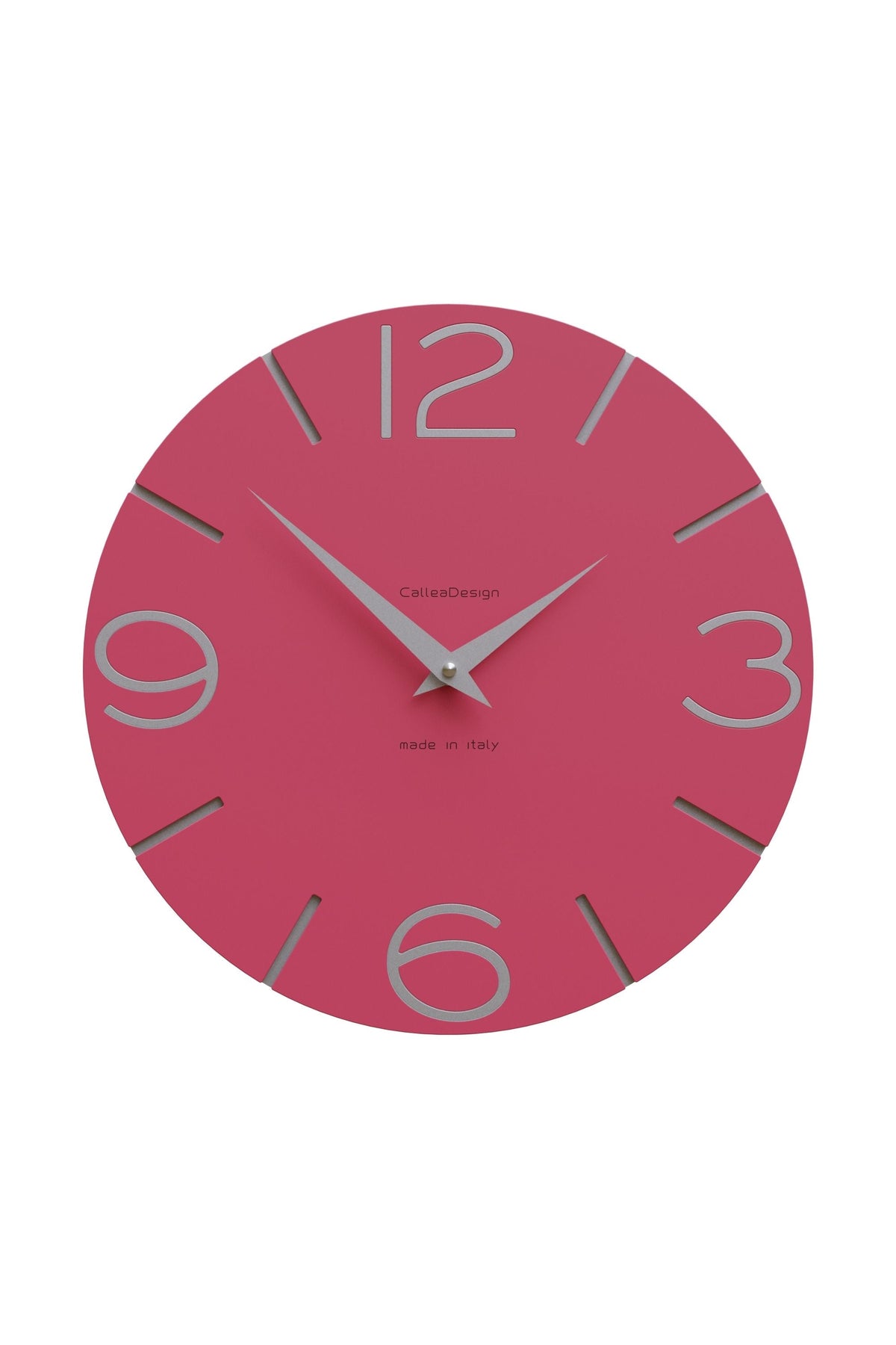 Horloge murale CalleaDesign Smile en finition Télémagenta