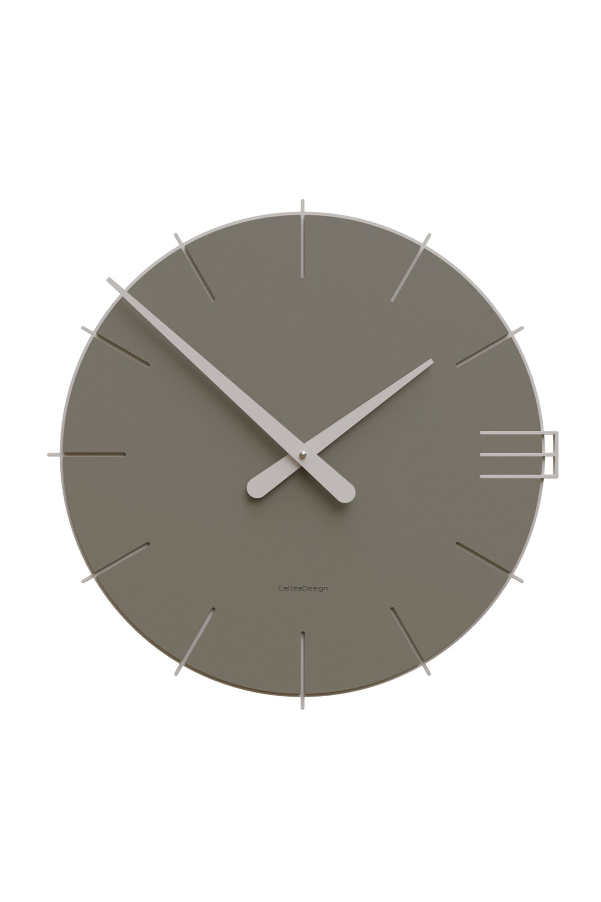 CalleaDesign Mike wall clock in Deep Clay finish