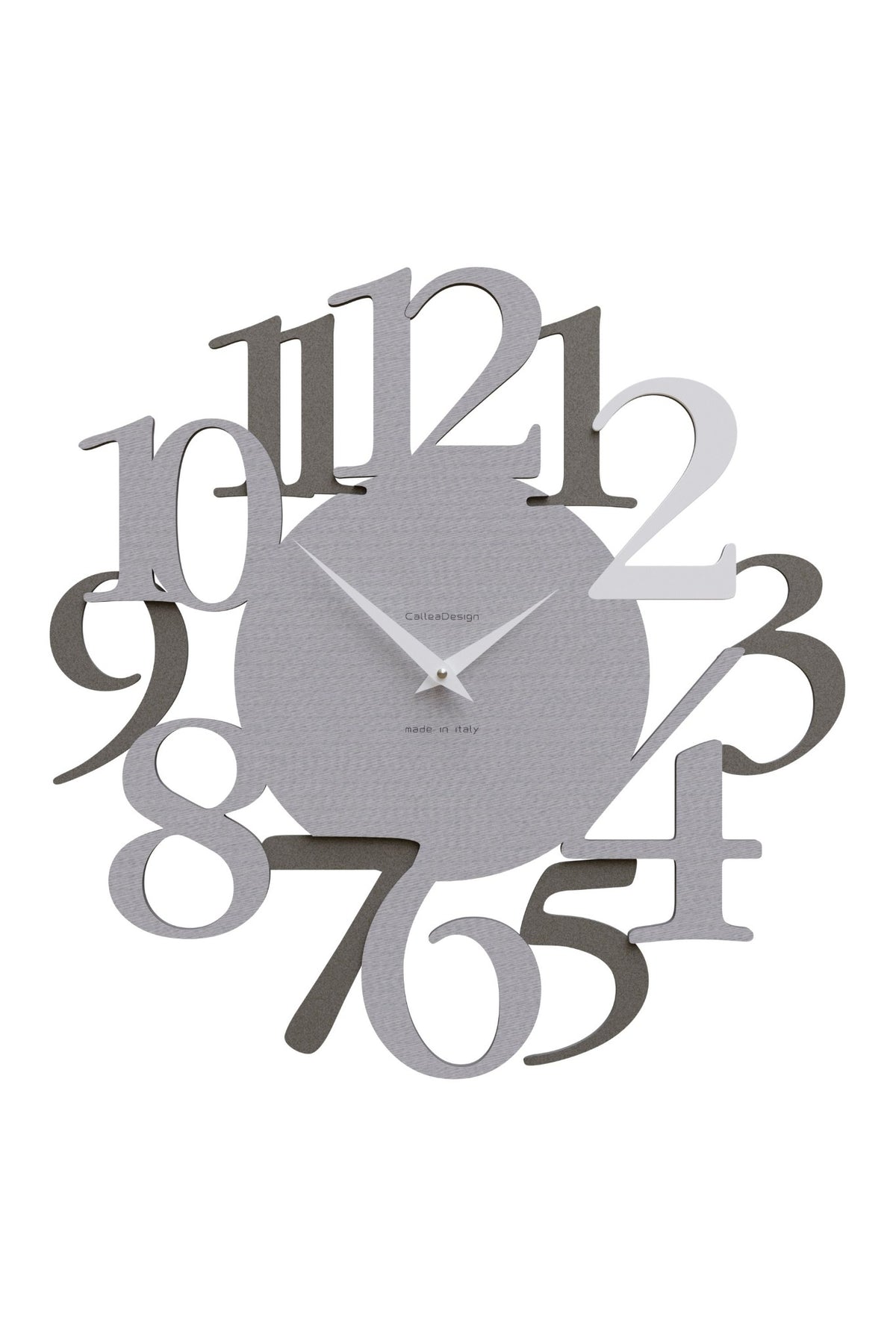 CalleaDesign Russell wall clock in Pinstripe finish