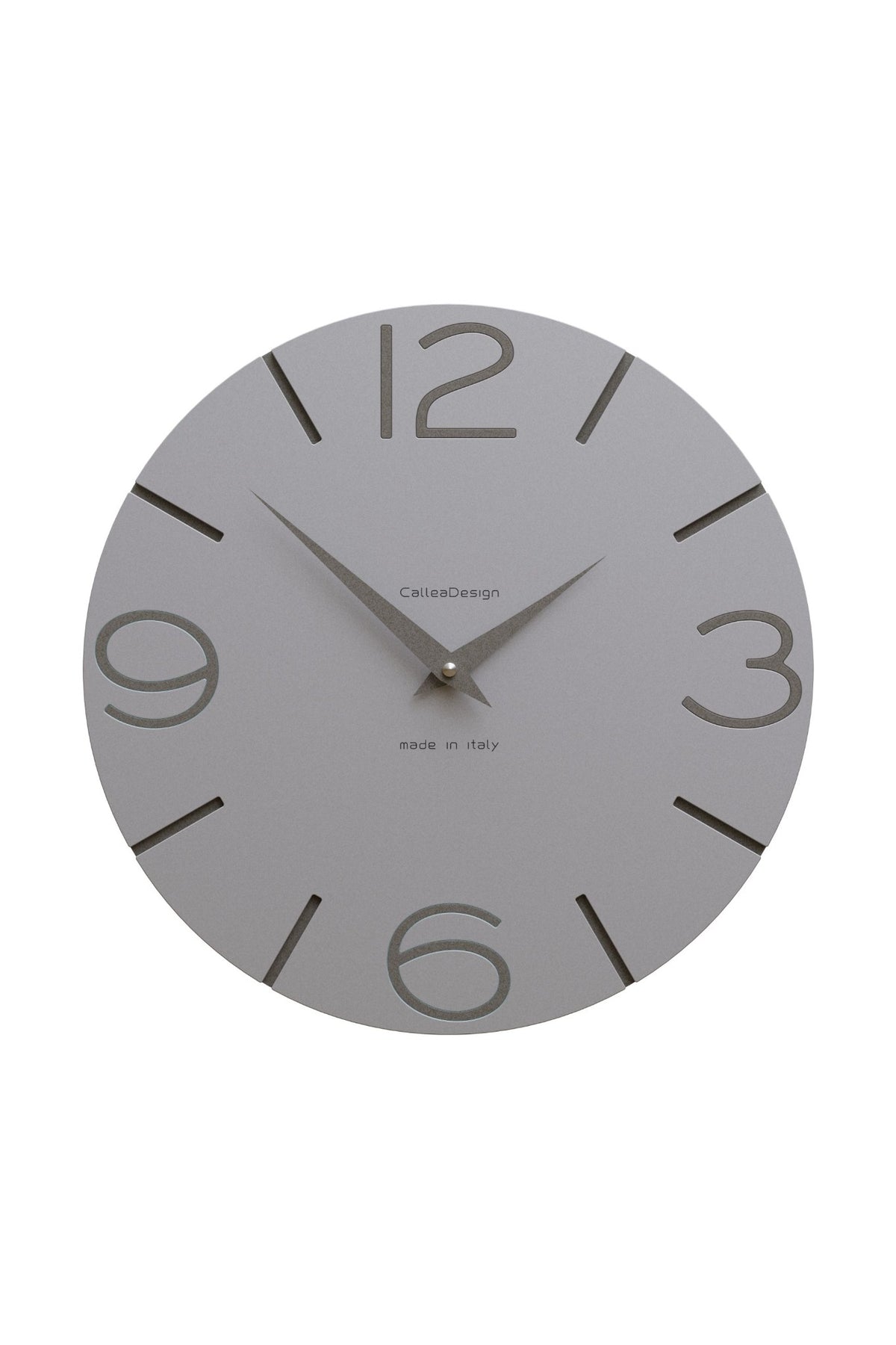 Horloge murale CalleaDesign Smile en finition Aluminium