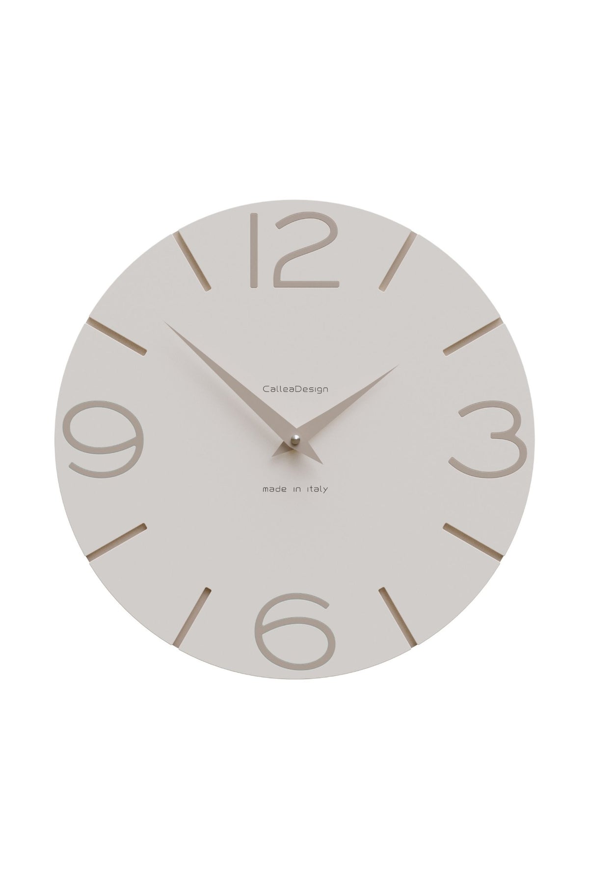 Horloge murale CalleaDesign Smile en finition Lin