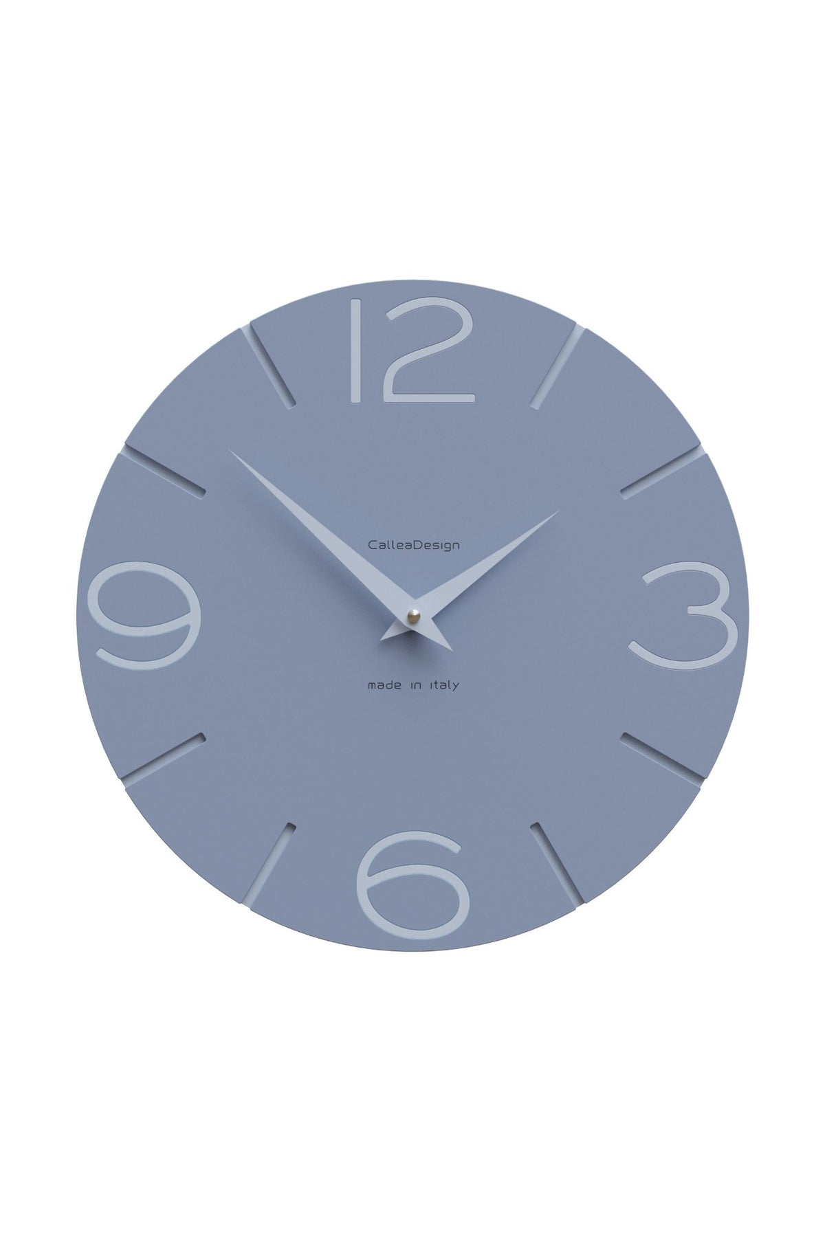 Horloge murale CalleaDesign Smile en finition Bleu moyen