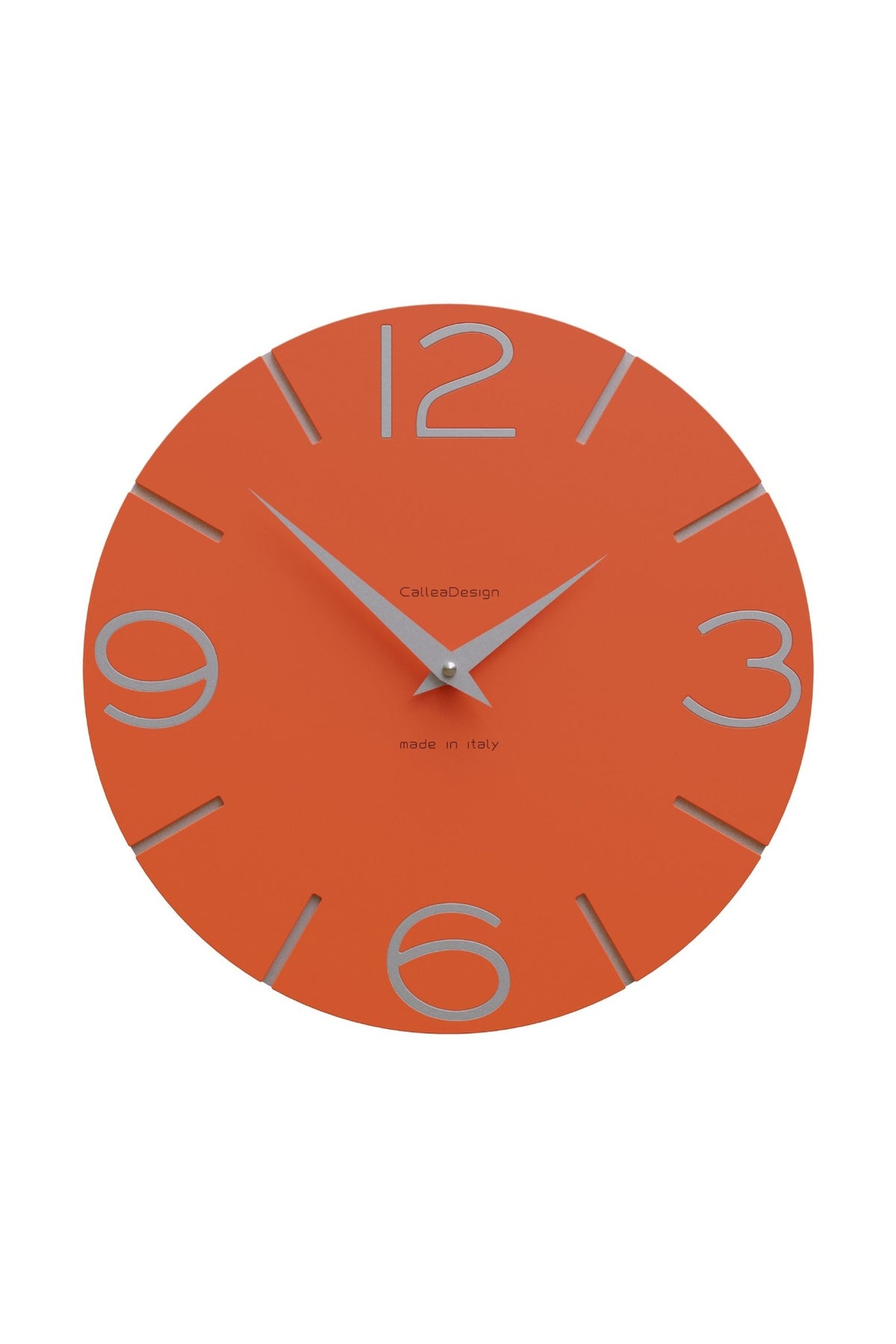 Horloge murale CalleaDesign Smile en finition Orange