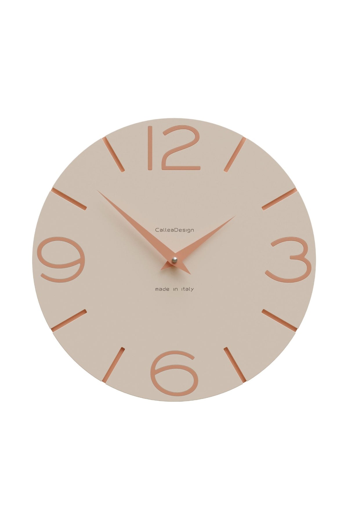 Horloge murale CalleaDesign Smile en finition Rose sable