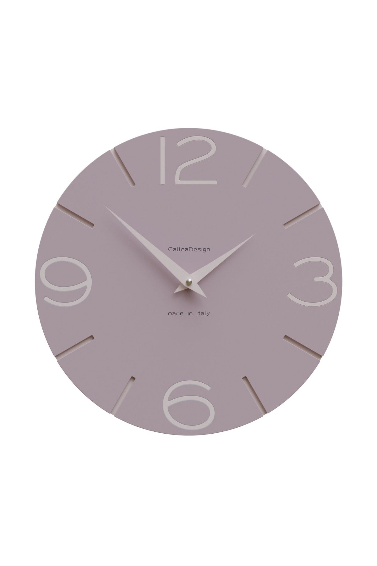 Horloge murale CalleaDesign Smile en finition Gris prune