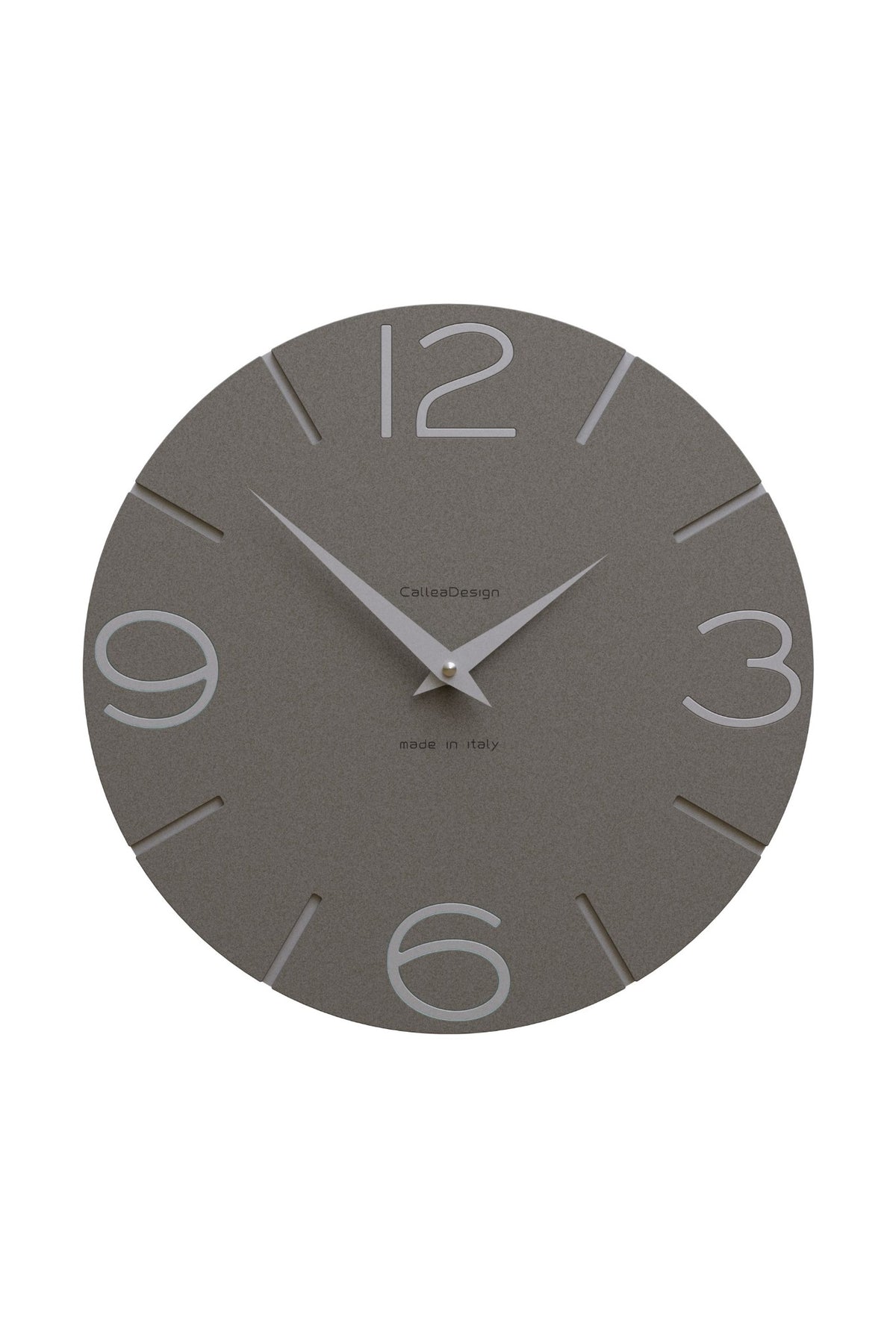Horloge murale CalleaDesign Smile en finition Gris quartz