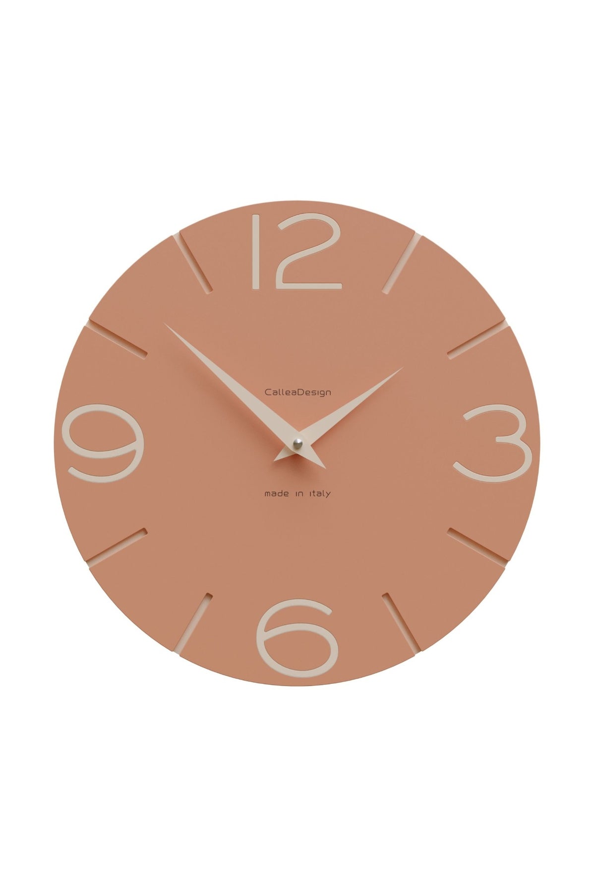 Horloge murale CalleaDesign Smile en finition Terracotta