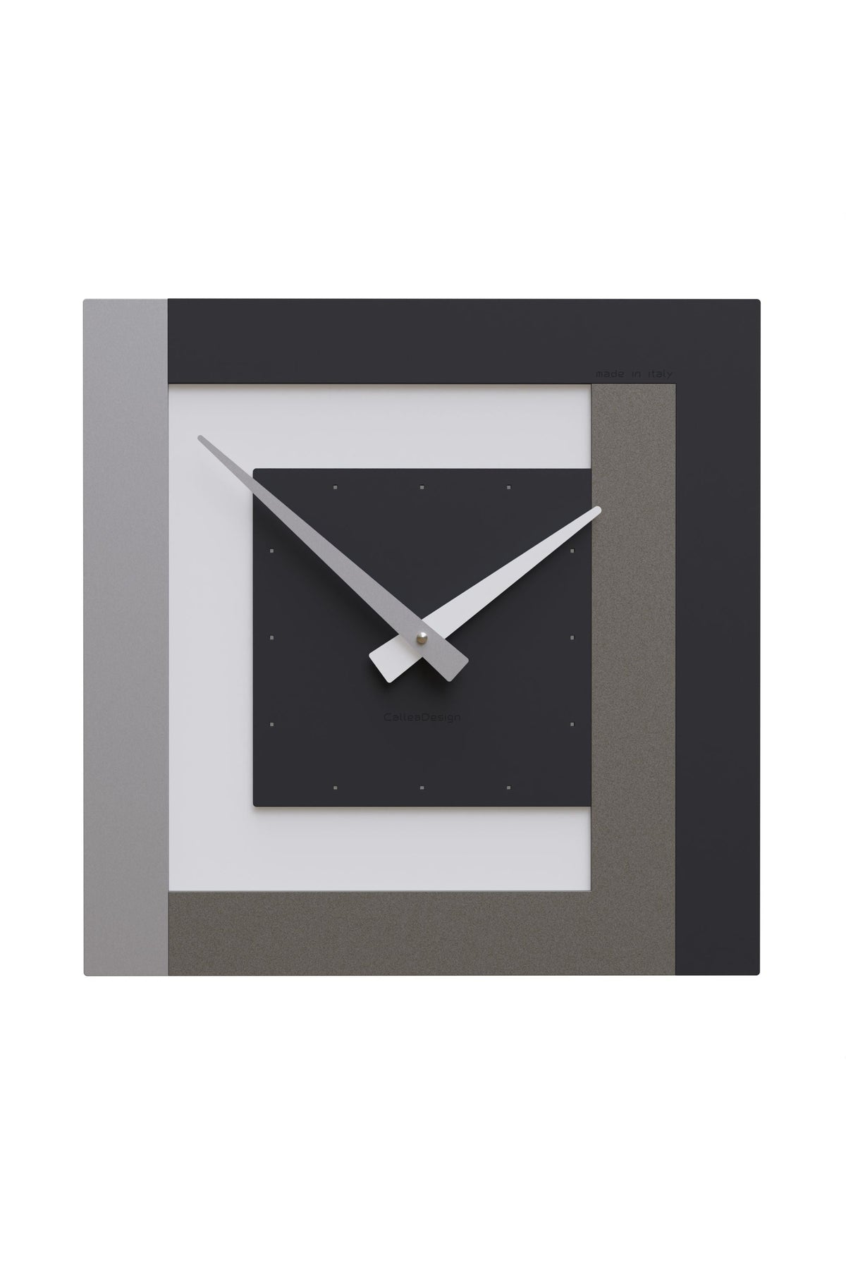 CalleaDesign Stripes wall clock in Black finish