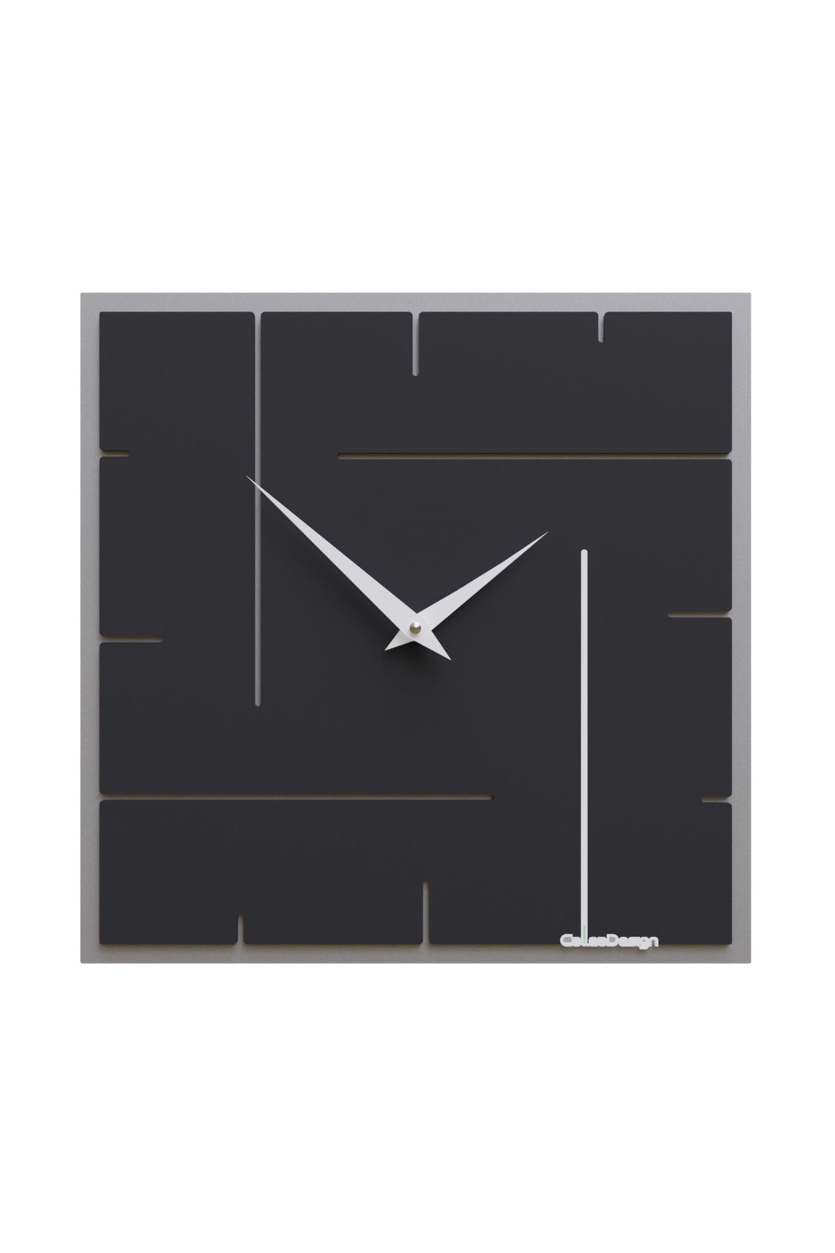 Grid wall clock – Black finish