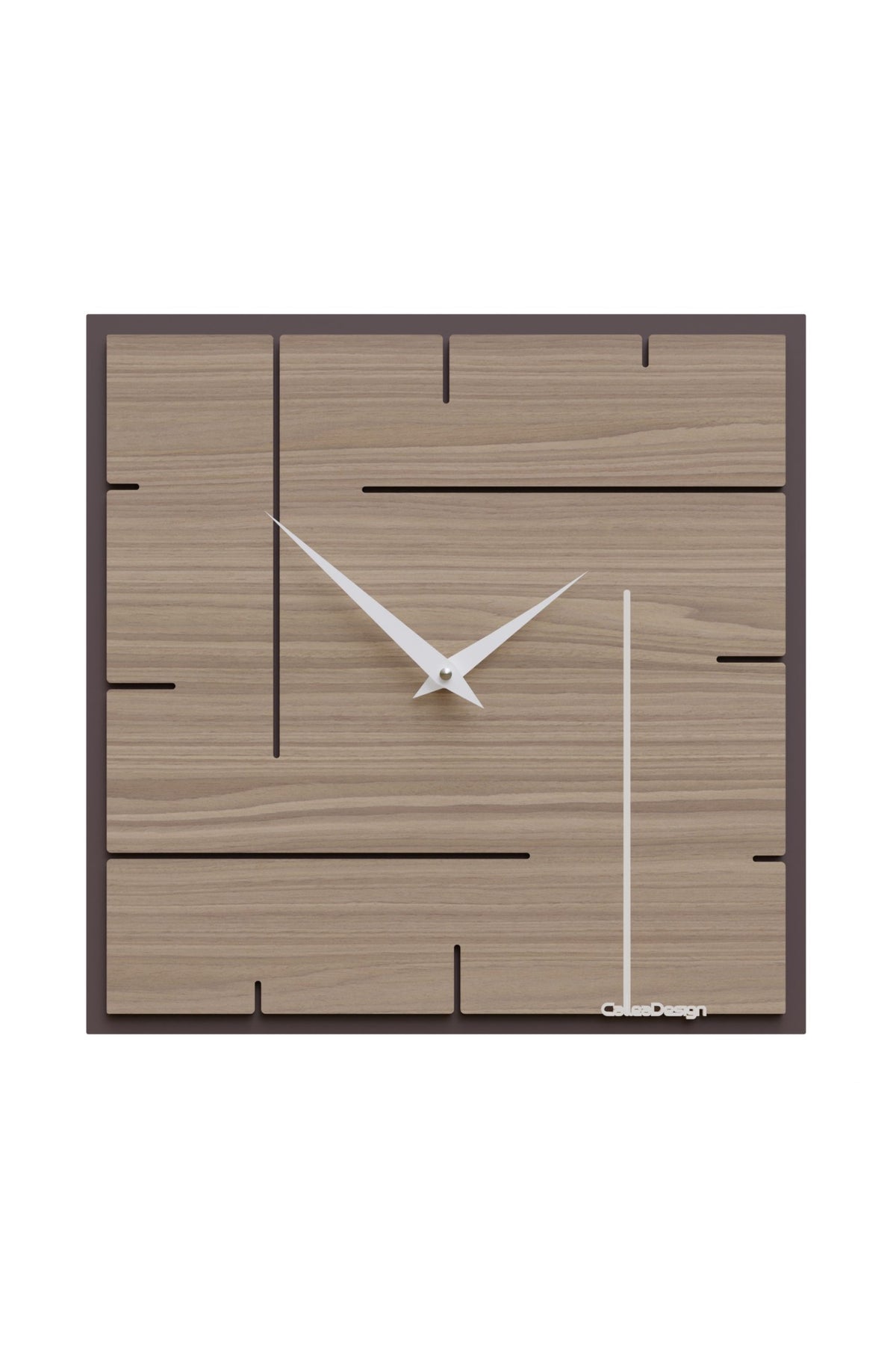 Grid wall clock – Black Walnut finish