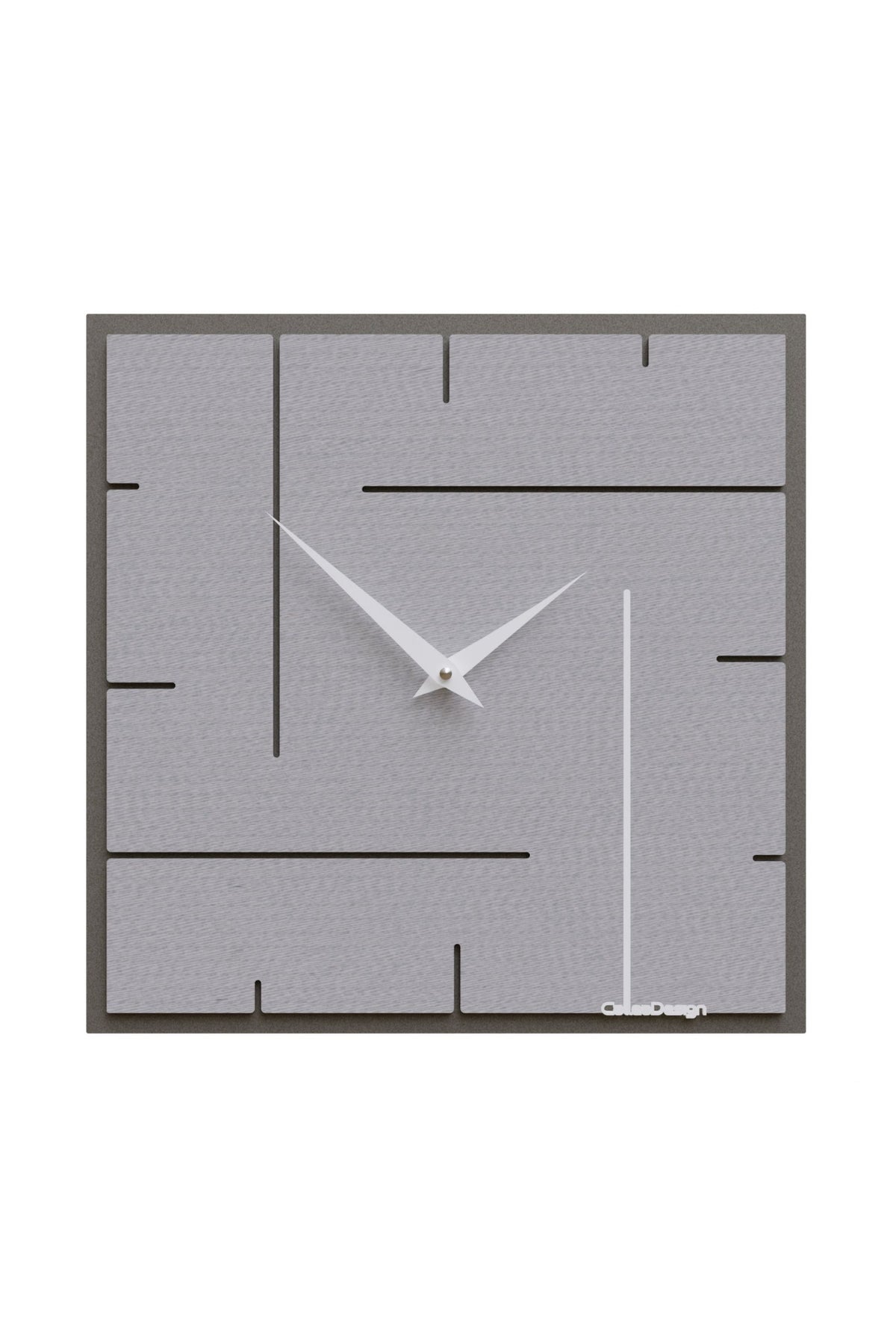 Grid wall clock – Pinstripe finish