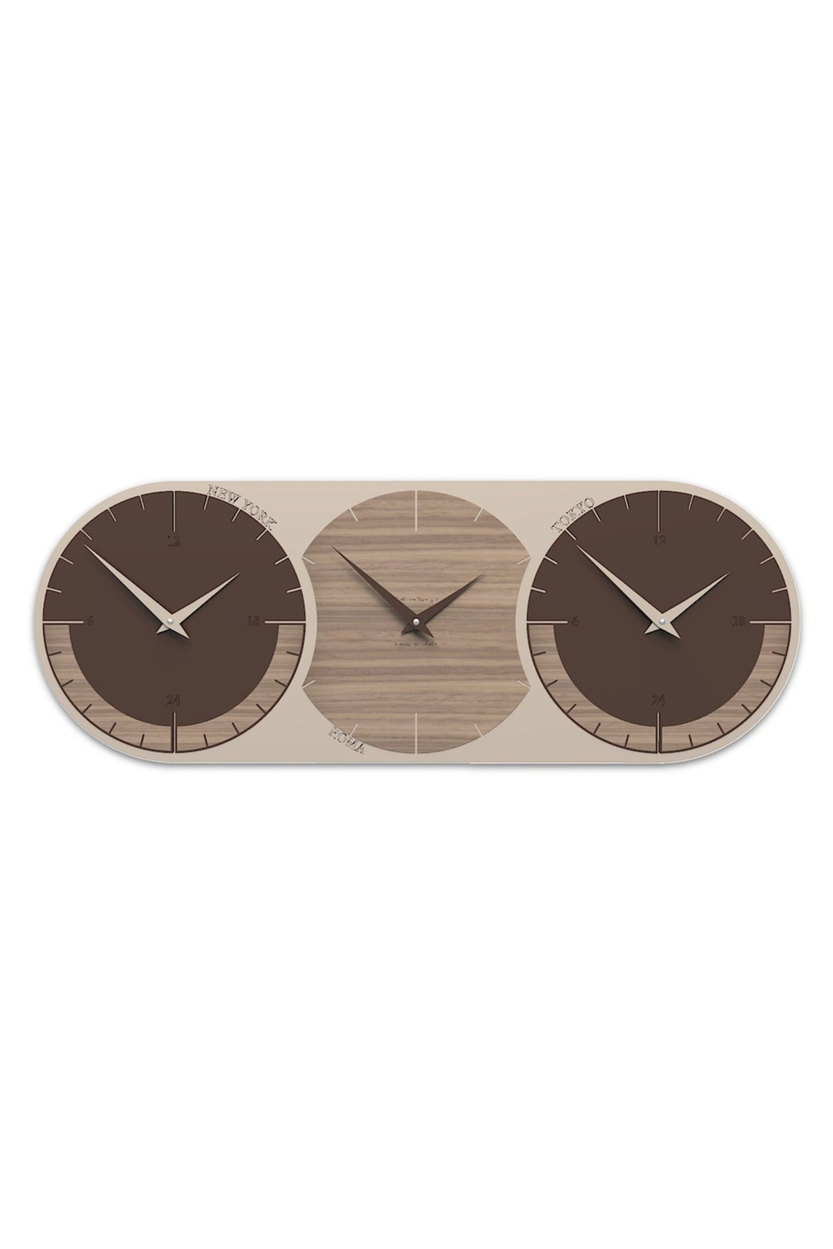 World Clock 3 – Black Walnut finish