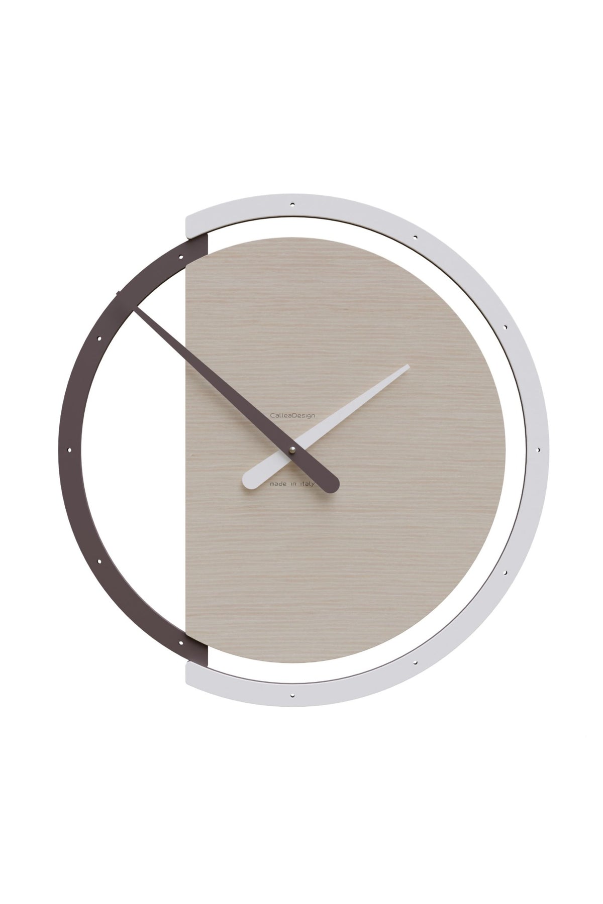 Zaki wall clock – Pickled Oak finish