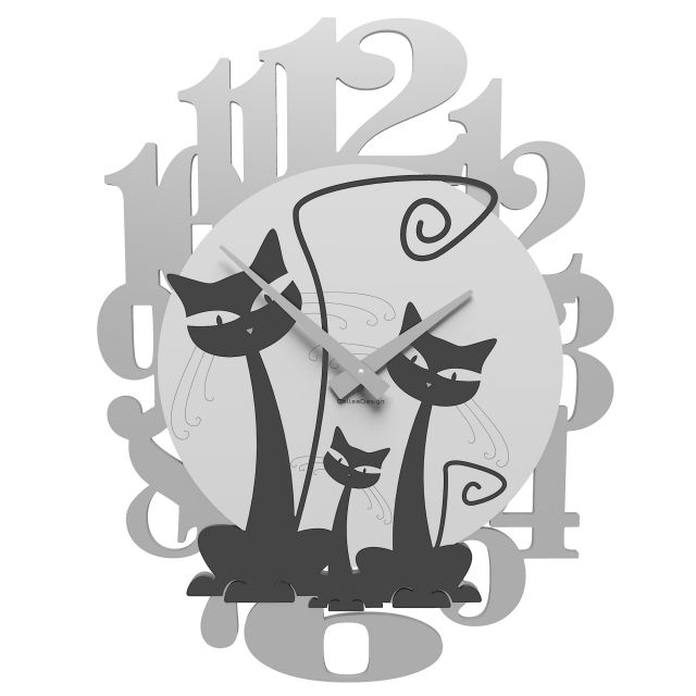 Horloge murale Chat