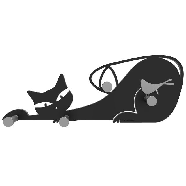 Patère porte manteau Chat