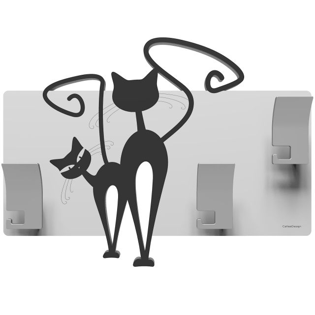 Porte manteau mural Chat