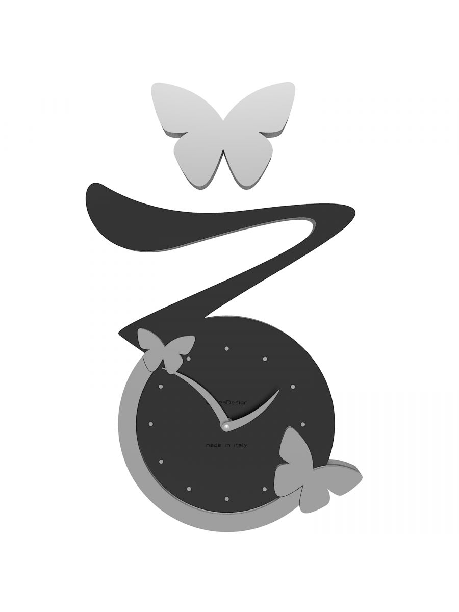 Horloge murale papillon