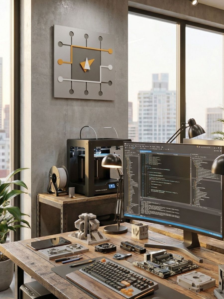 Horloge murale Microchip de CalleaDesign